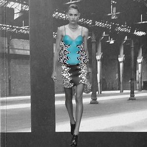 Rare JW Anderson squiggle print bustier bubble top